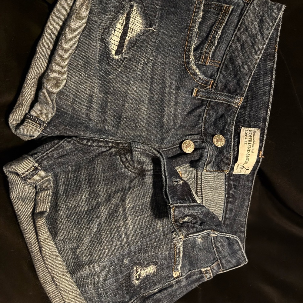 Abercrombie & Fitch Blue Boyfriend Shorts